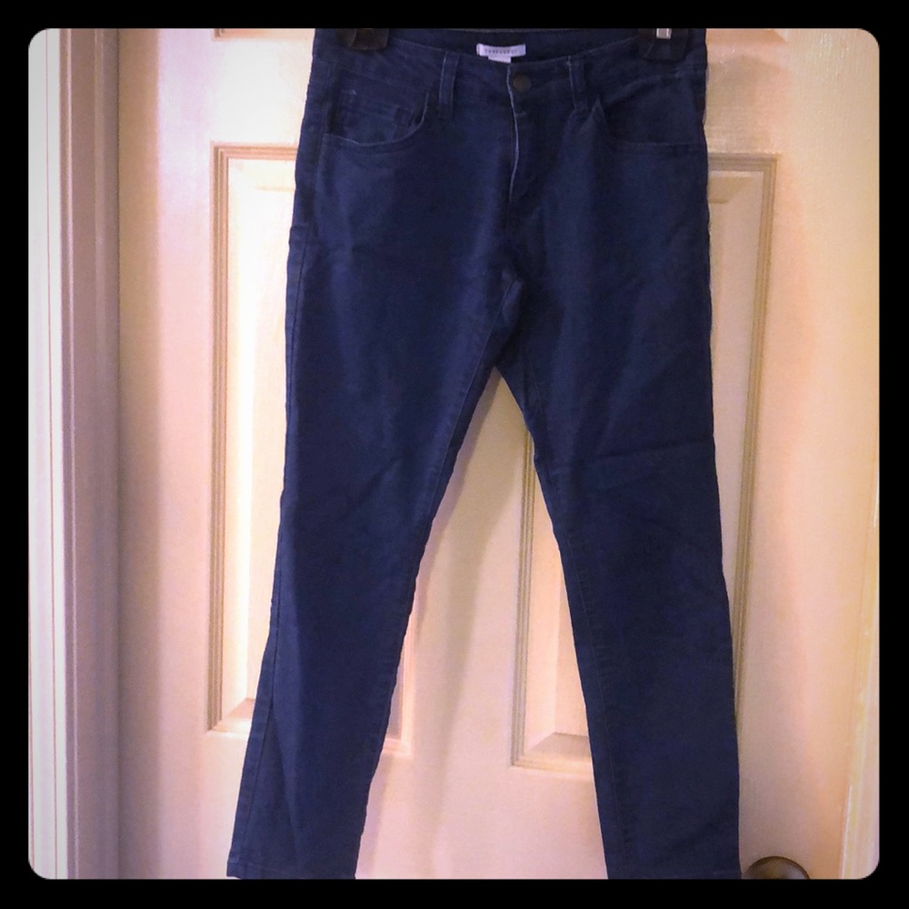 Forever 21 blue jeans.